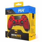 Kontroler bezprzewodowy MetalTech czerwony PS4