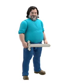 Figura  Minecraft Movie Action Figure Large Steve 30 cm
