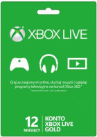 Abonament Xbox Live GOLD 12 miesięcy X360