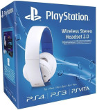 Oficjalny Bezprzewodowy Headset 2.0 Stereo Biały PS4
