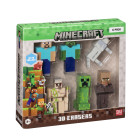 MINECRAFT S1 3D ERASERS - 6 PACK DELUXE BOX VER.A Hobby