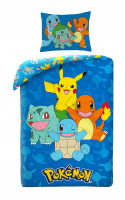 Pościel Pikachu Pokemon Niebieska 140x200 Hobby