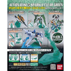 Gunpla Gundam Action Base 2 Sparkle Green Clear