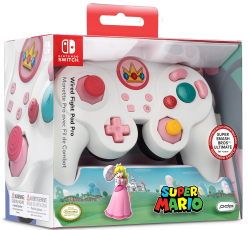 Pad przewodowy Fight Pad Pro SUPER SMASH BROS - PEACH