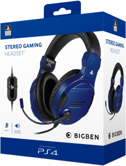 BIG BEN Słuchawki licencjonowane do konsoli PS4 - niebieskie