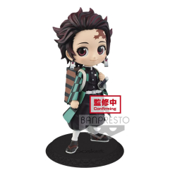 Demon Slayer Kimetsu no Yaiba Q Posket Mini Figure Tanjiro Kamado II Ver. A 14 cm