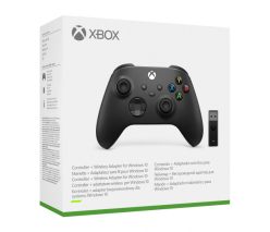 Kontroler bezprzewodowy Carbon Black + adapter Windows 10