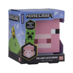 Lampka Minecraft Świnka z dźwiękiem