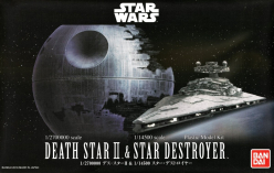 MODEL STAR WARS 1/14500 DEATH STAR II + IMPERIAL STAR DESTROYER