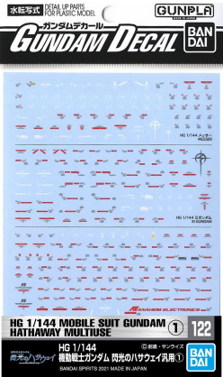 GUNDAM DECAL 122 MS GUNDAM HATHAWAY MULTIUSE 1