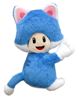 Super Mario Magnet Plush Figure Cat Toad 19 cm