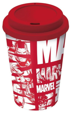 Kubek Marvel Avengers Small Plastic Double-Walled Coffee Tumbler 390ml