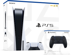 Konsola PlayStation 5 z napędem + 2 Pady Czarny