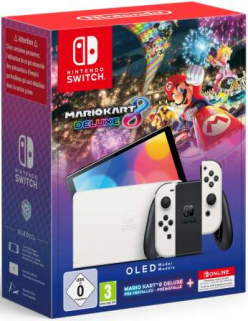 Nintendo Switch OLED + Mario Kart 8 Deluxe+12M NSO