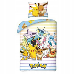Pościel Bawełniana Pokemon Evvelutions 160x200
