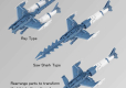 30MM 1/144 EA VEHICLE ATTACK SUBMARINE [BLUE GRAY]