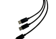 Kabel dual Play&Charge czarny